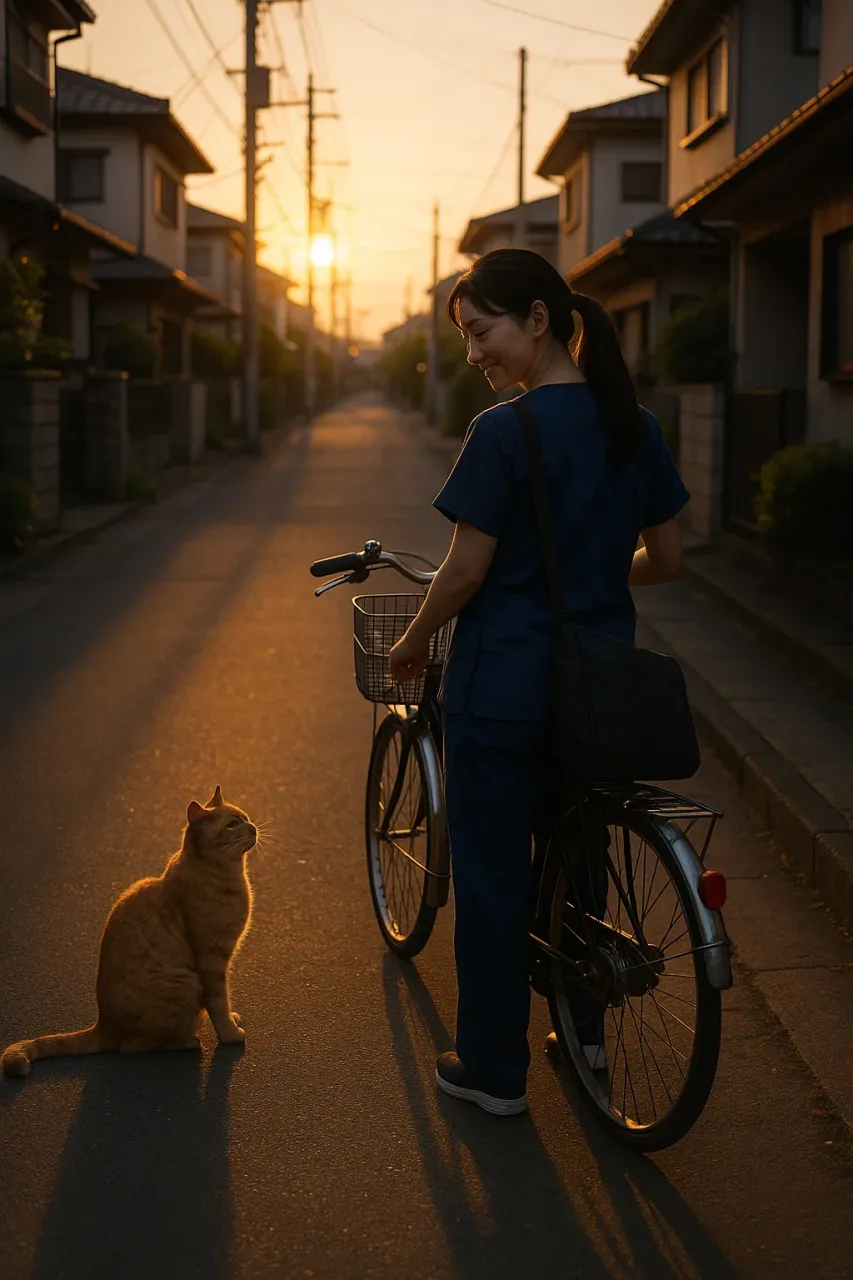 猫と看護師